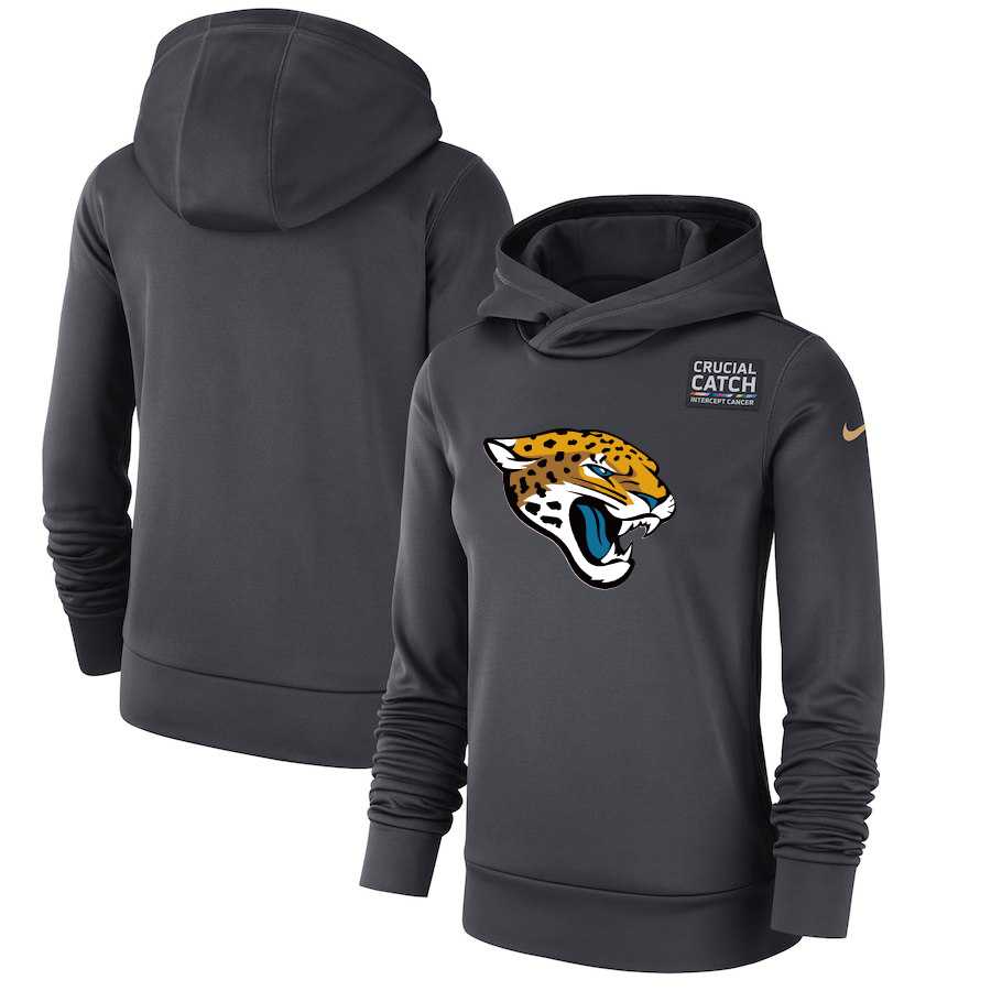 Women Jacksonville Jaguars Anthracite Nike Crucial Catch Performance Hoodie,We sell and wholesale Women Jacksonville Jaguars Anthracite Nike Crucial Catch Performance Hoodie on line form chian!
